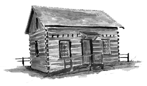 Replica of the Mersinger Pioneer Cabin